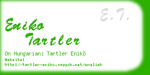 eniko tartler business card